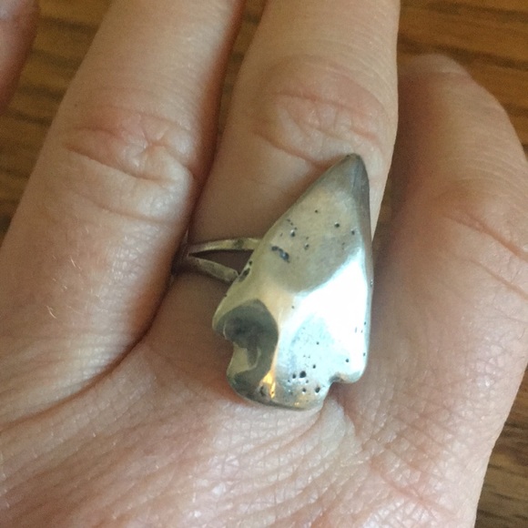 SKYDOG JEWELRY Arrowhead Sterling Silver Sz 7 Ring - Picture 5 of 7